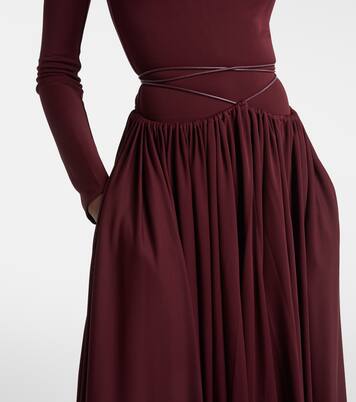 Gathered midi dress | Alaïa