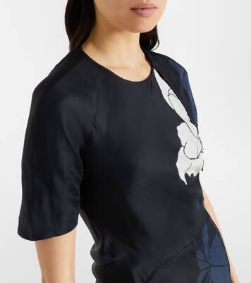 Floral midi dress | Victoria Beckham