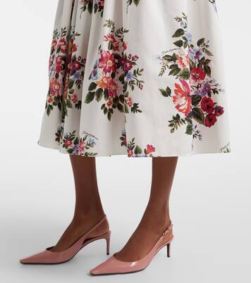 Floral cotton bustier dress | Dolce&Gabbana