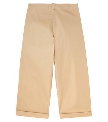 Web Stripe棉质斜纹布裤装 | Gucci Kids