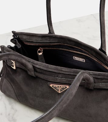 Prada Bonnie Medium suede shoulder bag | Prada
