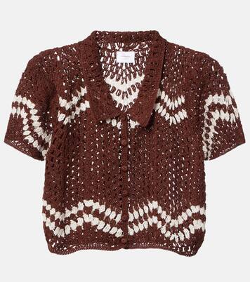 Cropped-Top aus Häkelstrick | Anna Kosturova