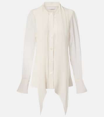 Scarf-detail silk blouse | Nina Ricci