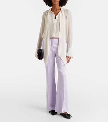 Scarf-detail silk blouse | Nina Ricci