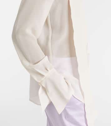 Scarf-detail silk blouse | Nina Ricci