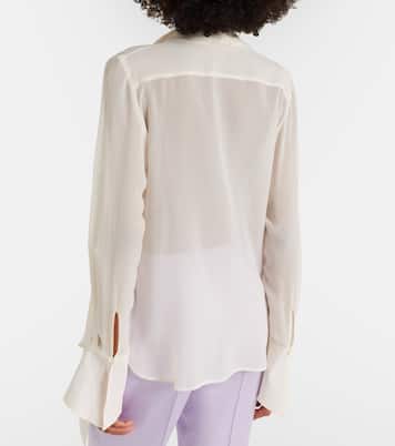 Scarf-detail silk blouse | Nina Ricci