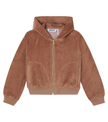 Cotton-blend jersey hoodie | Molo