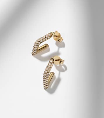 Ohrringe aus 14kt Gelbgold (585/1000) mit Diamanten | Sydney Evan