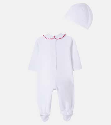  婴幼儿 — x Disney®棉质连体衣、帽子与围兜套装 | Monnalisa