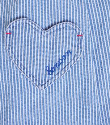 Melanie striped cotton Bermuda shorts | Bonton