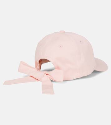 Lyna bow-detail cotton baseball cap | Bonpoint