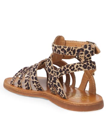 Plagette Gladiator suede sandals | Pom d'Api