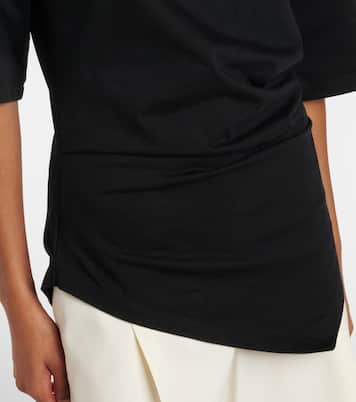 Camiseta de algodón fruncida | Róhe