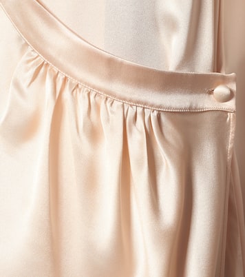 Abito lungo in raso di seta | Jil Sander