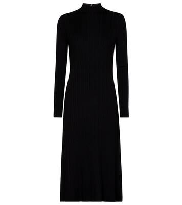 Vestido midi de punto acanalado | Vince