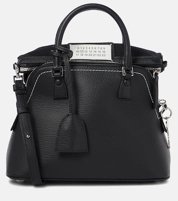 5AC Mini leather tote in black Maison Margiela Mytheresa