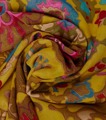 Printed cotton and silk sarong | Valentino