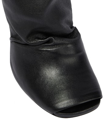 Cantilever leather over-the-knee boots | Rick Owens