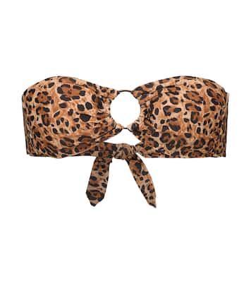 Ancona printed bandeau bikini top | Melissa Odabash