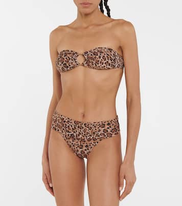 Ancona printed bandeau bikini top | Melissa Odabash