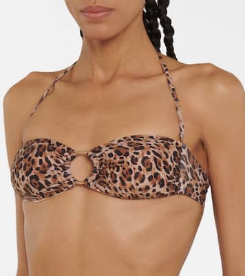 Ancona printed bandeau bikini top | Melissa Odabash