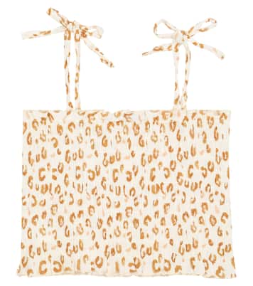 Cropped-Top Leo aus Baumwolle | The New Society