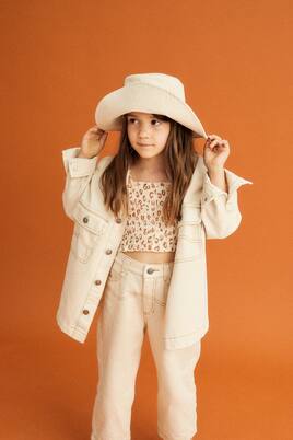 Cropped-Top Leo aus Baumwolle | The New Society