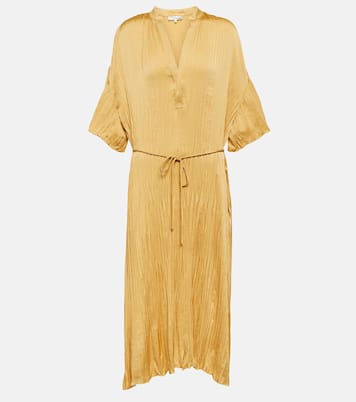 Robe midi métallisée | Vince