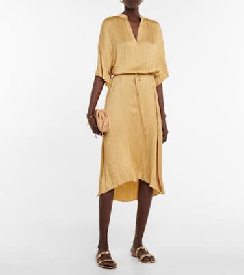 Robe midi métallisée | Vince