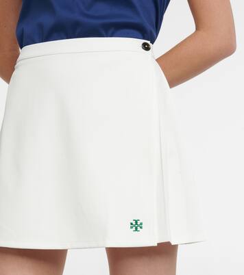 Minigonna da tennis in cotone con cut-out | Tory Sport