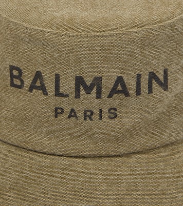 Cappello da pescatore in canvas con pelle | Balmain