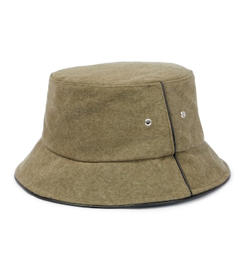 Cappello da pescatore in canvas con pelle | Balmain
