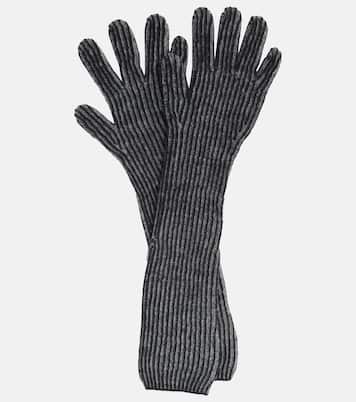 Ribbed-knit wool-blend gloves | Acne Studios