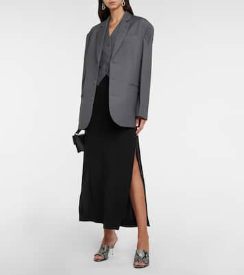 Snake-effect leather mules | Peter Do