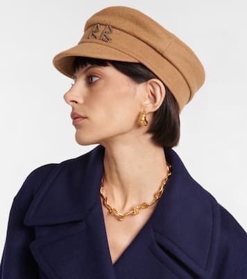 Embroidered wool baker boy hat | Ruslan Baginskiy
