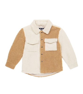 Chaqueta efecto teddy con colorblock | Il Gufo