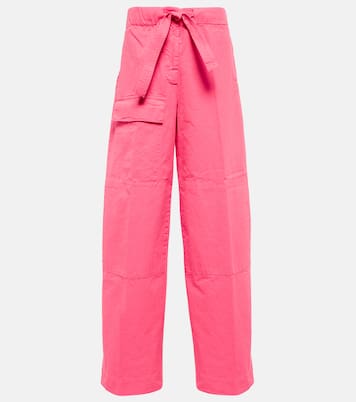High-Rise Cargohose aus Baumwolle | Dries Van Noten
