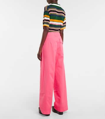 High-Rise Cargohose aus Baumwolle | Dries Van Noten
