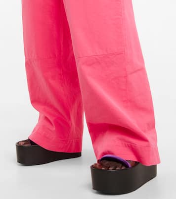 High-Rise Cargohose aus Baumwolle | Dries Van Noten