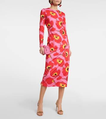 Floral printed midi dress | Carolina Herrera