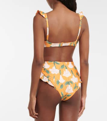 Besticktes Bikini-Oberteil Kiwi | Agua by Agua Bendita