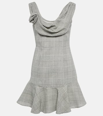 Prince De Galles wool minidress | Alessandra Rich