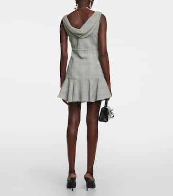 Prince De Galles wool minidress | Alessandra Rich