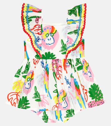 Baby - Abito in cotone e culottes con stampa | Stella McCartney Kids