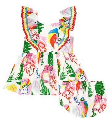 Baby - Abito in cotone e culottes con stampa | Stella McCartney Kids