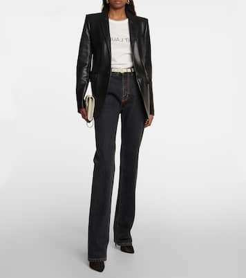 T-shirt in cotone con logo | Saint Laurent