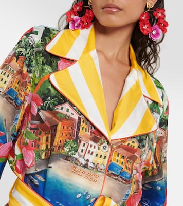 Chemise Portofino imprimée en soie | Dolce&Gabbana