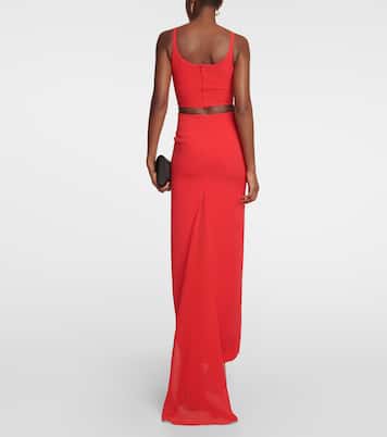 Medusa 95' cutout silk gown | Versace