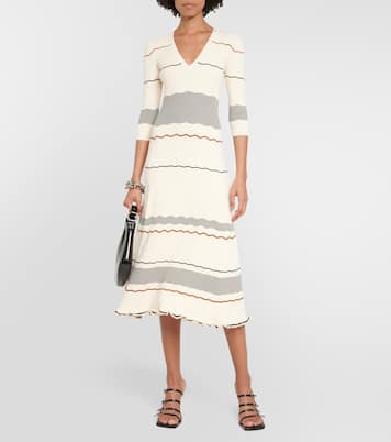 Vestido midi a rayas | Proenza Schouler
