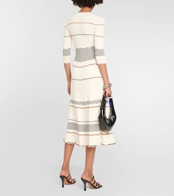 Vestido midi a rayas | Proenza Schouler